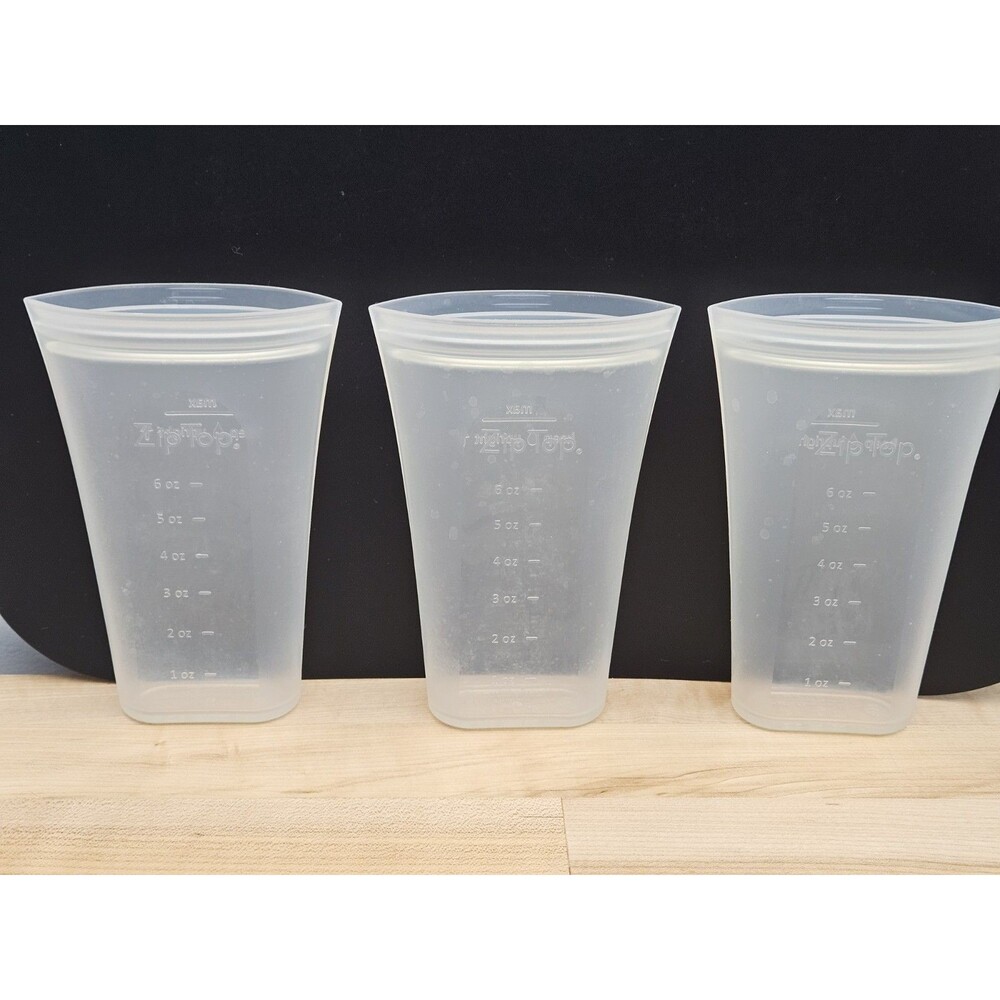 Zip Top Reusable 100% Platinum Silicone Breast Milk Storage Bags SET OF 3